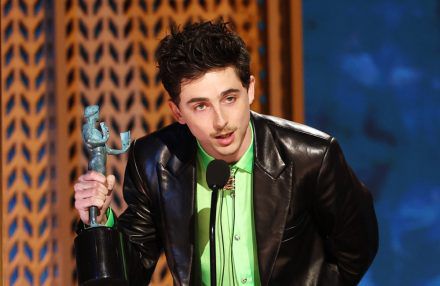 Screen Actors Guild Awards 2025 - Timothée Chalamet - Award - Getty BangShowbiz