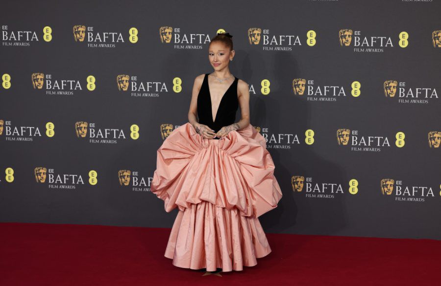 Ariana Grande - 2025 BAFTAS - London - Neil Mockford - FilmMagic - Getty BangShowbiz