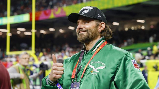 Bradley Cooper unterstützte die Philadelphia Eagles. (smi/spot)