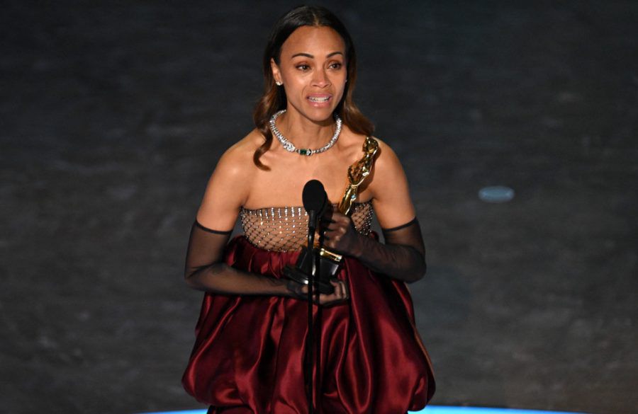 Zoe Saldana - Academy Awards 2025 - Winner -  Getty BangShowbiz